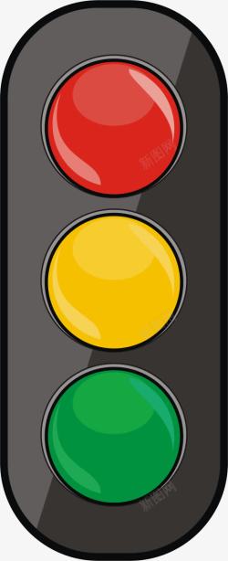 交通指示灯红绿灯水彩高清图片