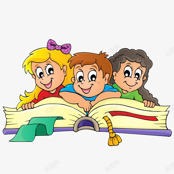 读书的小孩png免抠素材_新图网 https://ixintu.com 书本 卡通 可爱的 小孩 手绘 简笔 绿色的