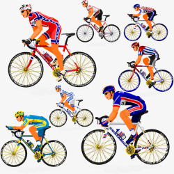 自行车骑手红色简约骑行运动高清图片