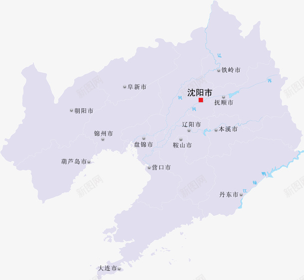 辽宁省地图矢量图ai免抠素材_新图网 https://ixintu.com 东三省 中国 地图 辽宁 矢量图