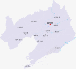 辽宁地图辽宁省地图矢量图高清图片