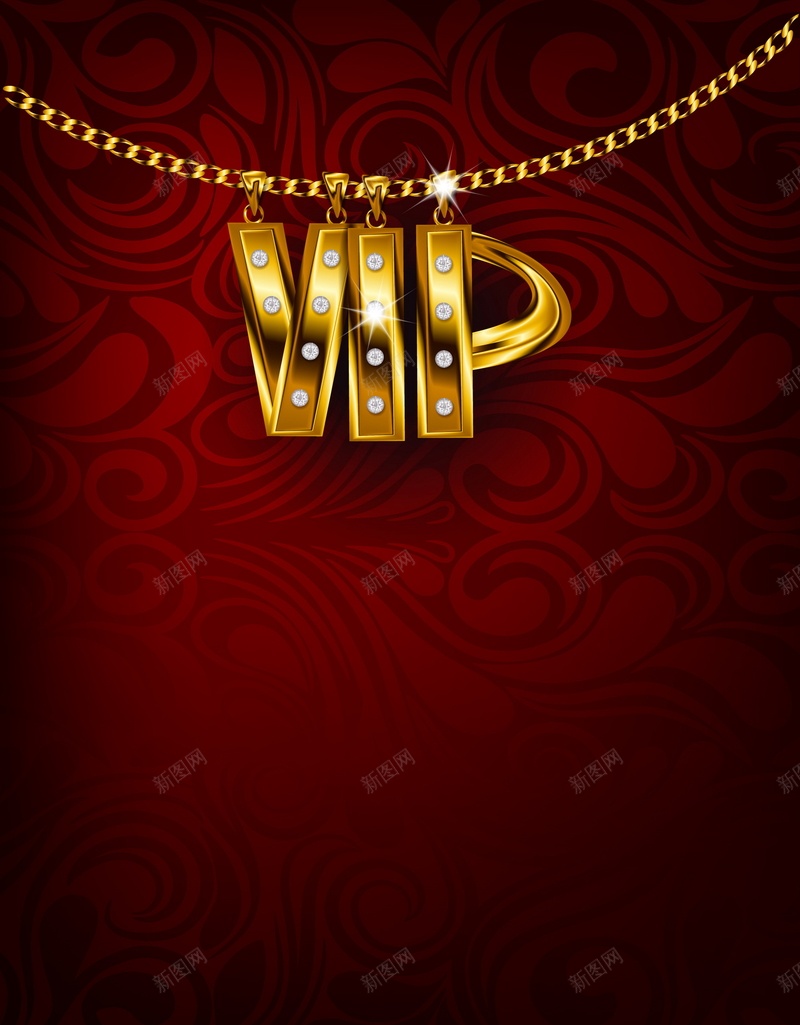 VIP会员矢量图ai设计背景_新图网 https://ixintu.com VIP 会员 商务 珠宝 科幻 科技 金色 首饰 矢量图