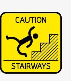 防止摔倒防止台阶摔倒图标高清图片