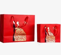 逛街手拎袋创意欧式卡通喜糖盒高清图片