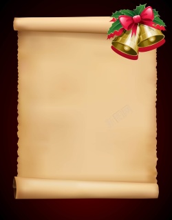 牛皮卷纸矢量卡通复古牛皮纸圣诞节背景高清图片