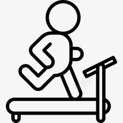 跑跑步机图标图标