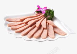 凉肉拼盘午餐肉高清图片