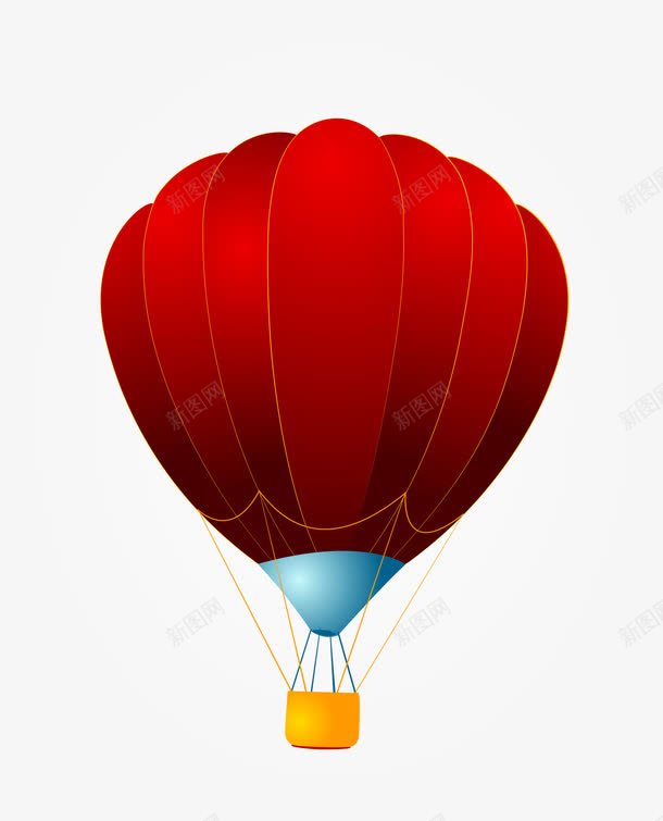 红色热烈热气球png免抠素材_新图网 https://ixintu.com 热气球 立体热气球 红色 红色热气球