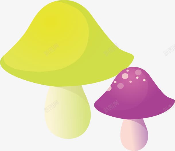 蘑菇元素png免抠素材_新图网 https://ixintu.com png 卡通 植物 矢量元素 蘑菇矢量