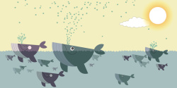 平面鲨鱼素材卡通鲨鱼插画平面广告矢量图高清图片