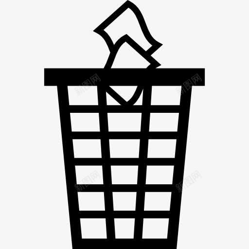 垃圾桶图标png_新图网 https://ixintu.com 垃圾 垃圾桶 纸篓