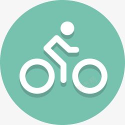 自行车自行车骑自行车的人圆形图素材