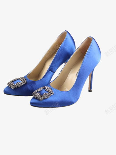 蓝色高跟鞋png免抠素材_新图网 https://ixintu.com 蓝色 鞋子 高跟鞋