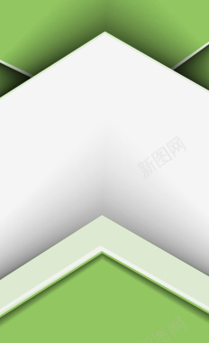 绿色渐变几何组合海报背景矢量图背景