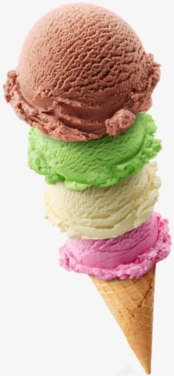 千层冰淇淋甜筒素材