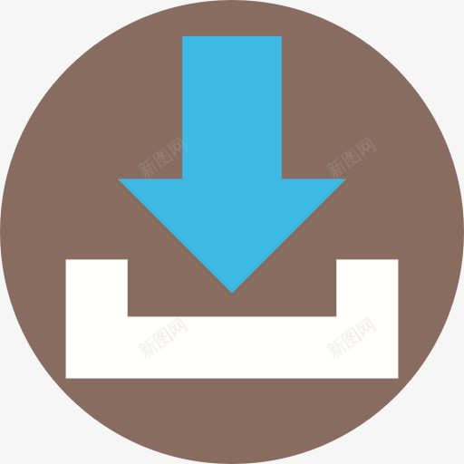 图标png_新图网 https://ixintu.com 下载 向下箭头 多媒体 多媒体选项 收件箱 方向 箭头方向