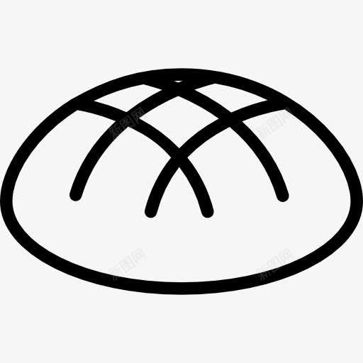 圆面标图标png_新图网 https://ixintu.com 乡村面包 面包 面包卷 食品