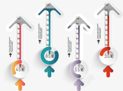 箭头图表矢量图素材
