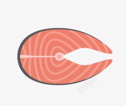 平刨生肉片生鲜鱼肉高清图片