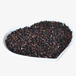 紫米杂粮粽心形黑糯米高清图片