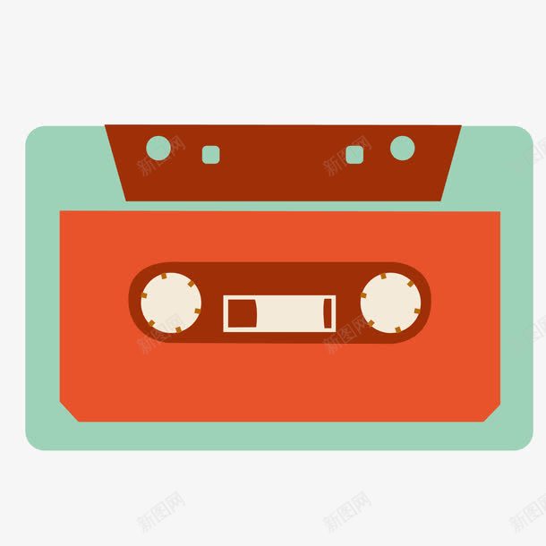 复古的音乐磁带png免抠素材_新图网 https://ixintu.com 八十年代 卡通 复古 扁平化 播放 磁带 音乐