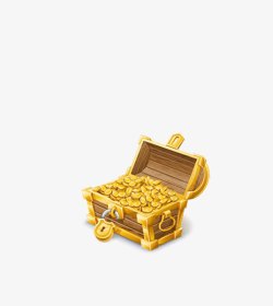 金币与钱箱素材