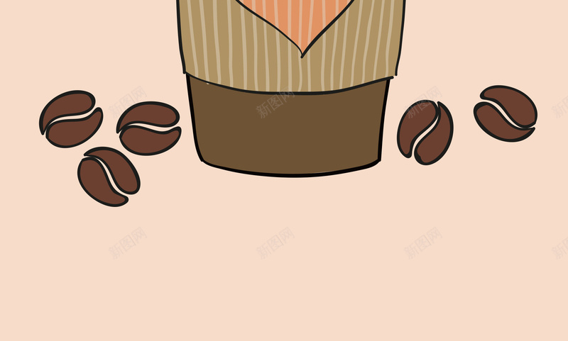 卡通咖啡奶茶杯咖啡豆矢量海报ai设计背景_新图网 https://ixintu.com 卡通 咖啡 咖啡奶茶 咖啡海报 咖啡素材 咖啡豆 奶茶杯 奶茶海报 海报 矢量 素材 矢量图