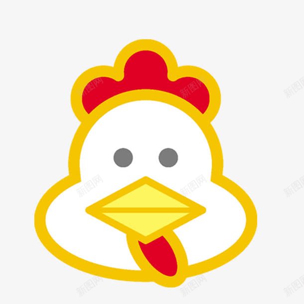 可爱卡通鸡头png免抠素材_新图网 https://ixintu.com PNG 公鸡 卡通 可爱 鸡头 黄色
