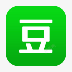 绿色豆瓣logo素材