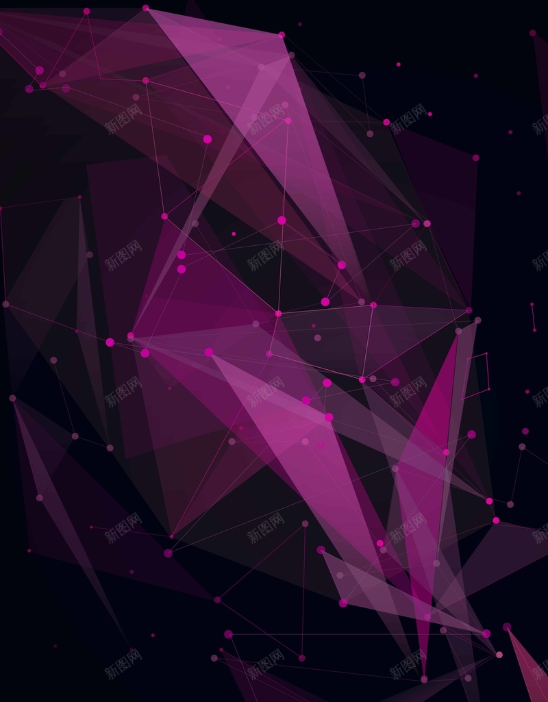 紫色大气几何矢量海报背景模板ai设计背景_新图网 https://ixintu.com 几何 商务 图形 大气 抽象 海报 点线 矢量 科技 紫色 矢量图