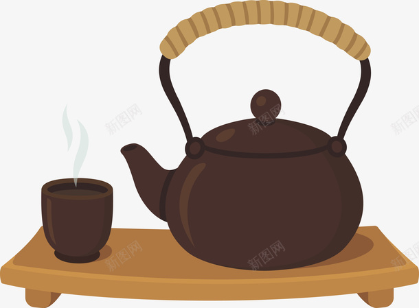 一个褐色茶壶矢量图eps免抠素材_新图网 https://ixintu.com 一个茶壶 矢量茶壶 茶壶 茶壶PNG 褐色 褐色茶壶 矢量图