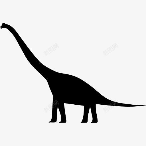 恐龙形状的腕龙图标png_新图网 https://ixintu.com 动物 形状 恐龙 腕龙 轮廓