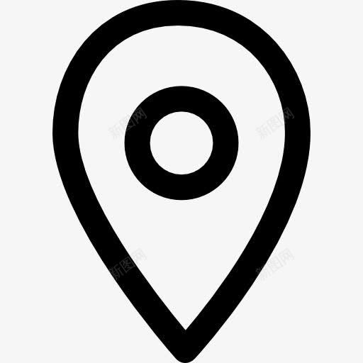 地图点指针图标png_新图网 https://ixintu.com 地图 地图和国旗 地图定位 地图指针 指针 针