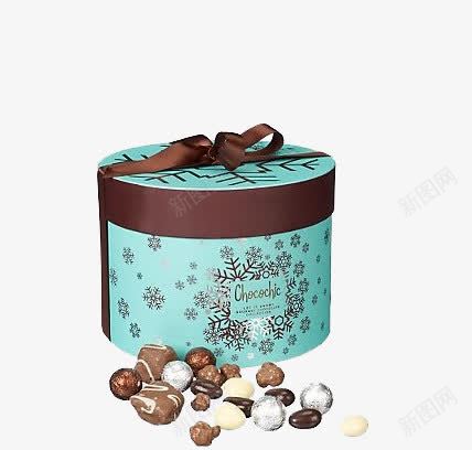 绿色蛋糕盒png免抠素材_新图网 https://ixintu.com 丝带 巧克力球 甜食 蓝色蛋糕盒 蛋糕