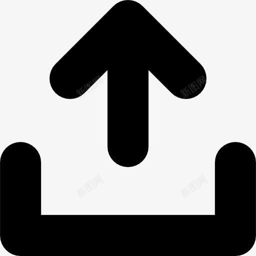 上传标志图标png_新图网 https://ixintu.com 上传 上箭头 托盘 方向 箭头