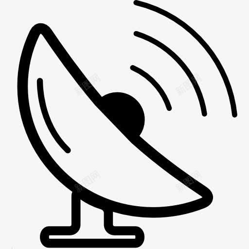 抛物面天线的接收信号图标png_新图网 https://ixintu.com 信号 天线 工具 工具和用具 抛 接待 接收 标志 盘