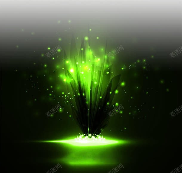 绿色亮光创意装饰png免抠素材_新图网 https://ixintu.com 亮光 创意 绿色 装饰