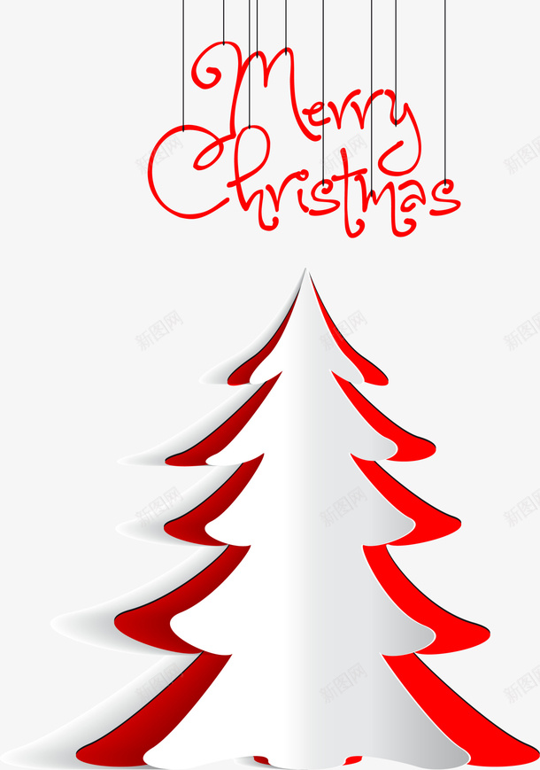 圣诞节白色圣诞树png免抠素材_新图网 https://ixintu.com christmas merry 圣诞快乐 圣诞节 白色圣诞树 简约圣诞树