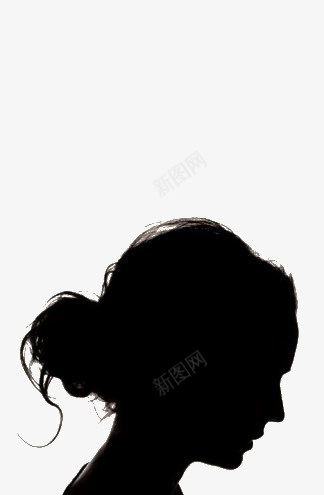 手绘女人头像图标png_新图网 https://ixintu.com 头像 女人 手绘 黑色