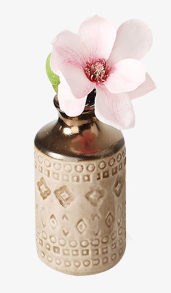 小号花瓶插桃花的花瓶高清图片