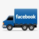 Facebook汽车社交媒体网页图标图标