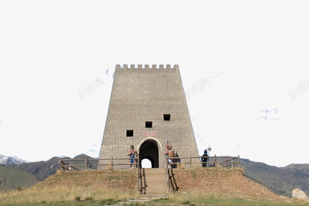 旅游景点烽火台png免抠素材_新图网 https://ixintu.com 旅游 景观 烽火台 草原