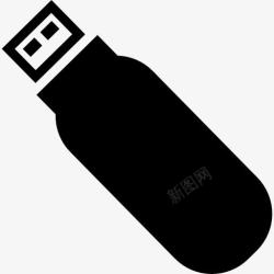 便携式USB闪存驱动器通用串行总线USB闪存驱动器图标高清图片