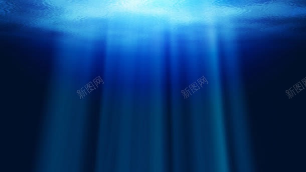 深海下的蓝色海水背景