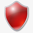 Antivirus杀毒保护红色的盾softwaredemo高清图片