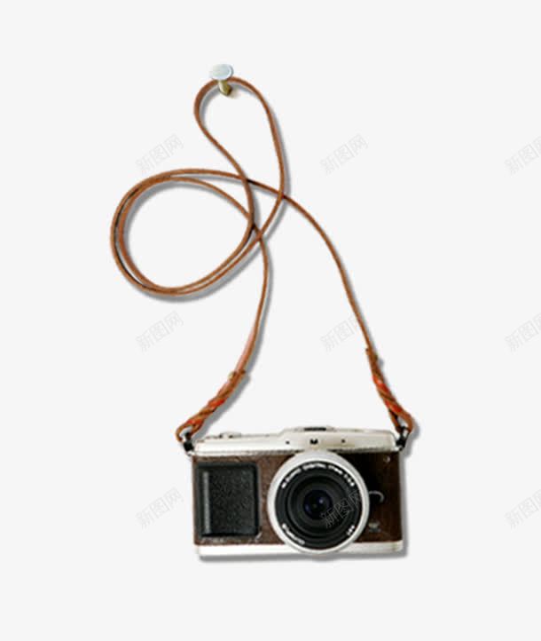复古相机png免抠素材_新图网 https://ixintu.com 一台 卡通 复古 手绘 相机 相机带子 简图