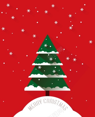 矢量创意扁平化圣诞树圣诞节背景背景