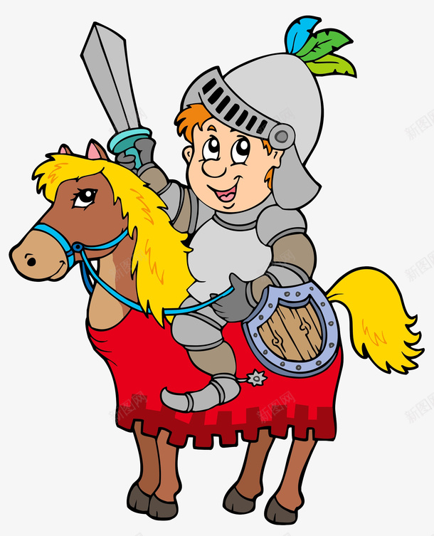 马背上的战士png免抠素材_新图网 https://ixintu.com 保护 卡通 头盔 头罩 帽子 战士 护头 遮挡 遮掩 防护 骑士头盔 骑马