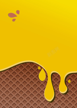 奶油状矢量黄色奶油状背景高清图片