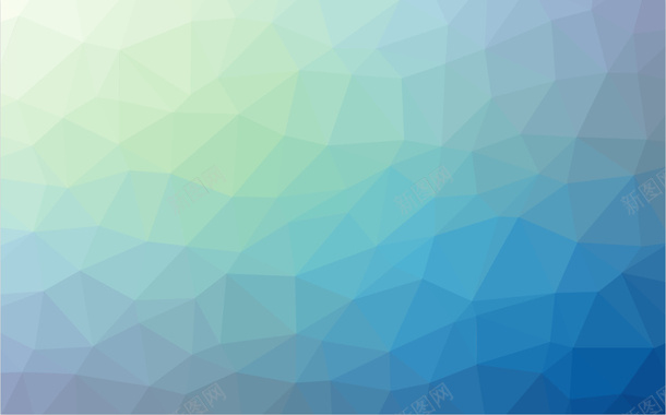 扁平化文本框抽象几何多边形背景蓝绿色渐变背景